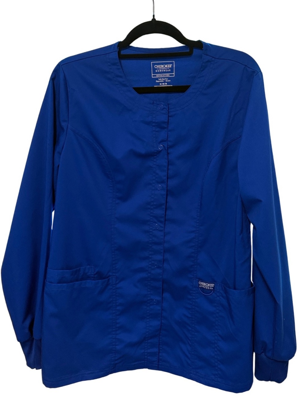 Cherokee Galaxy Blue Women's Medical Scrub Jacket | Medium